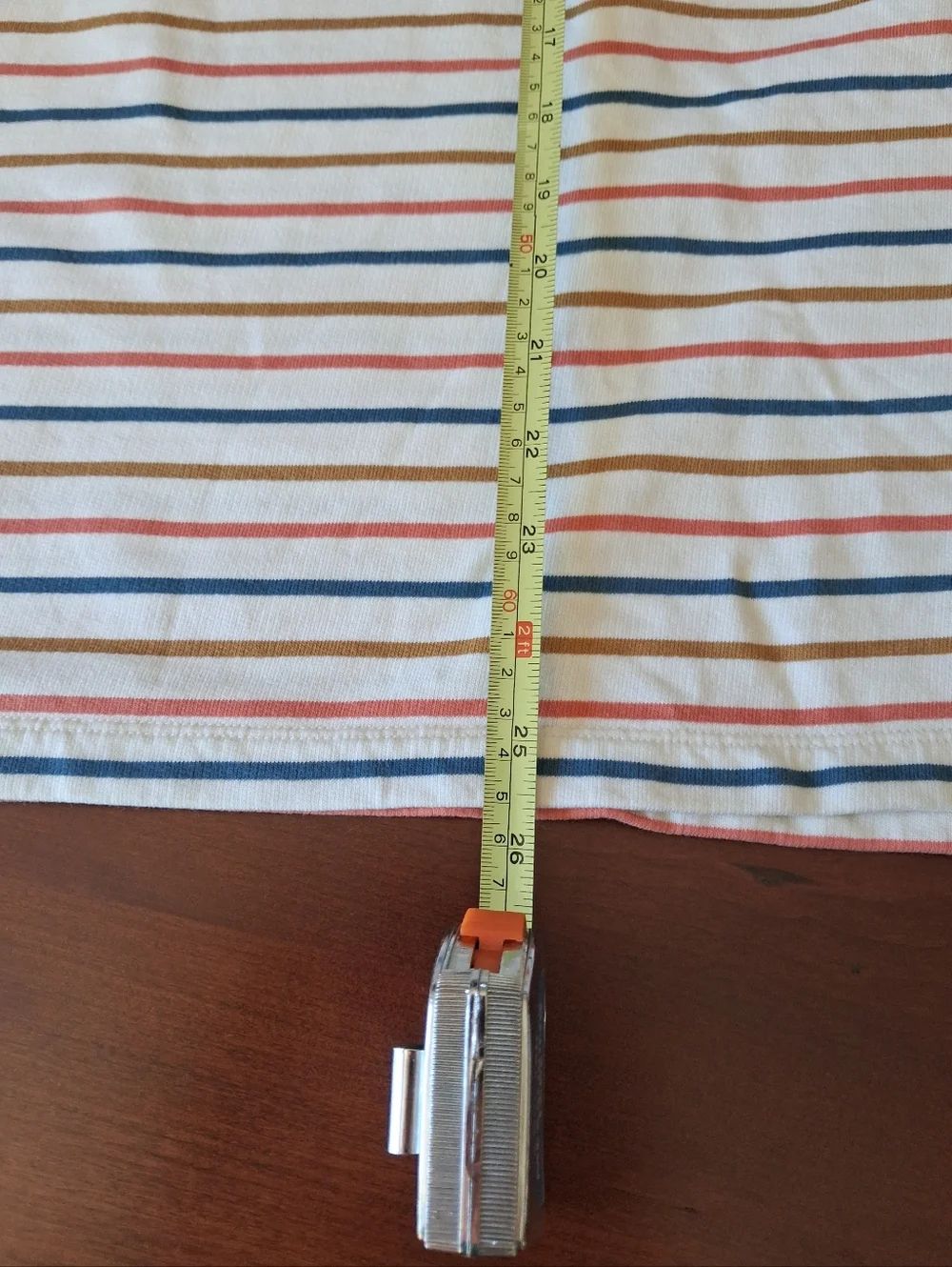 L.L. Bean Rugby Striped Jersey Large Petite EUC - Picture 9 of 9
